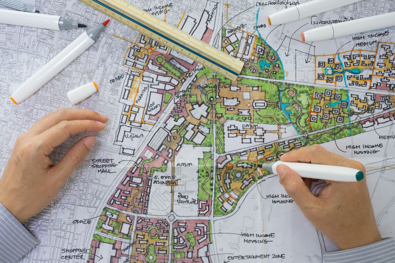 Master Planning for landscape architecture and land use planning for park designs in Nashville, TN